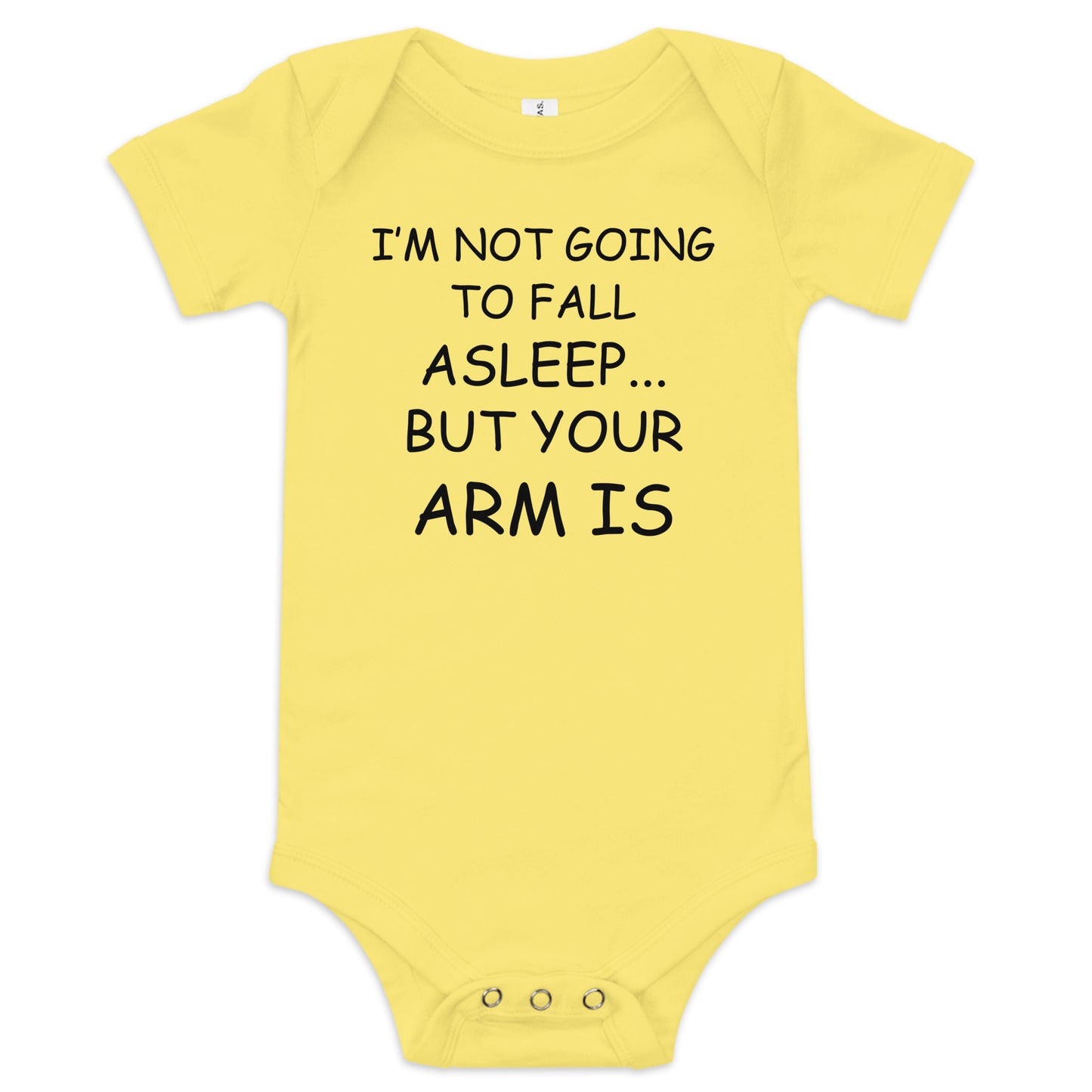 I'm Not Falling Asleep Baby short sleeve one piece