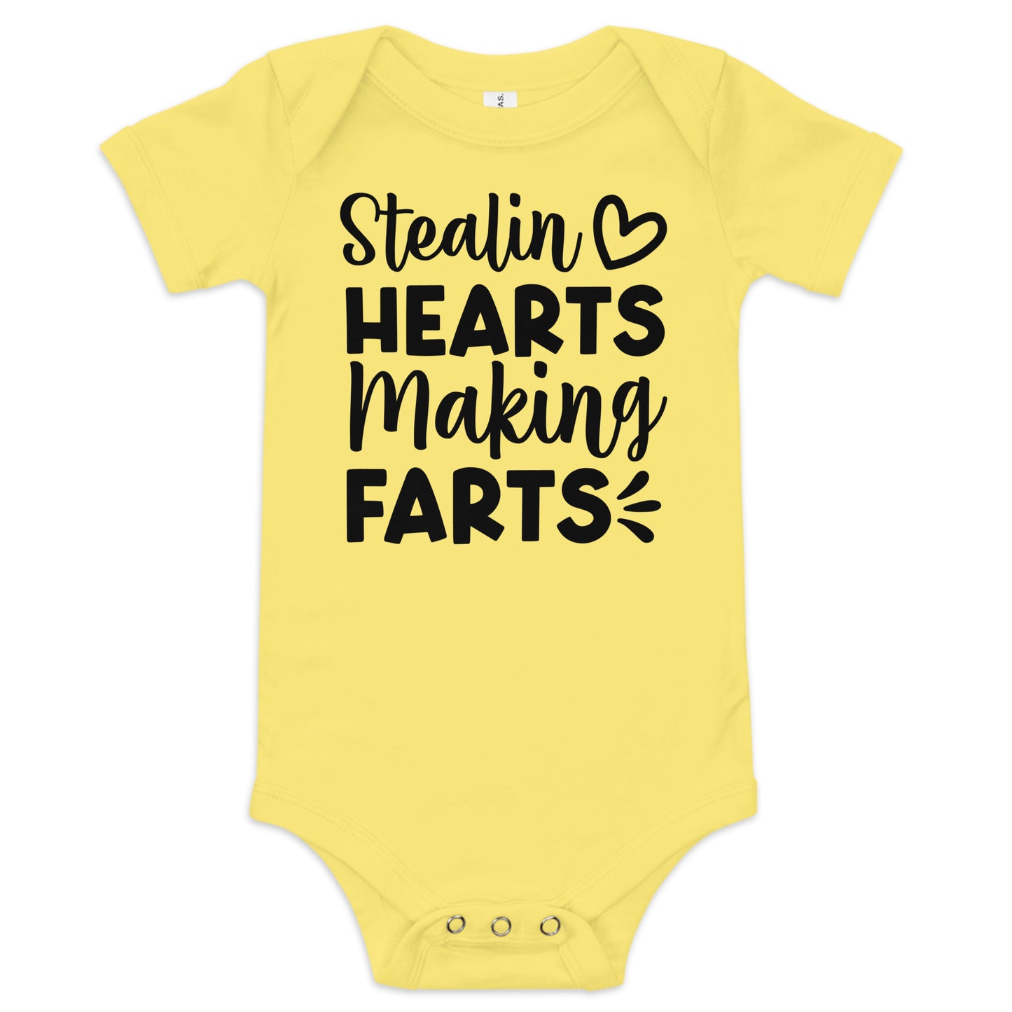 Stealing Hearts Making Farts Baby short sleeve one piece