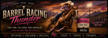Barrel Racing Thunder Desk Mat