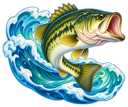 Big Catch Bass standalone decal only