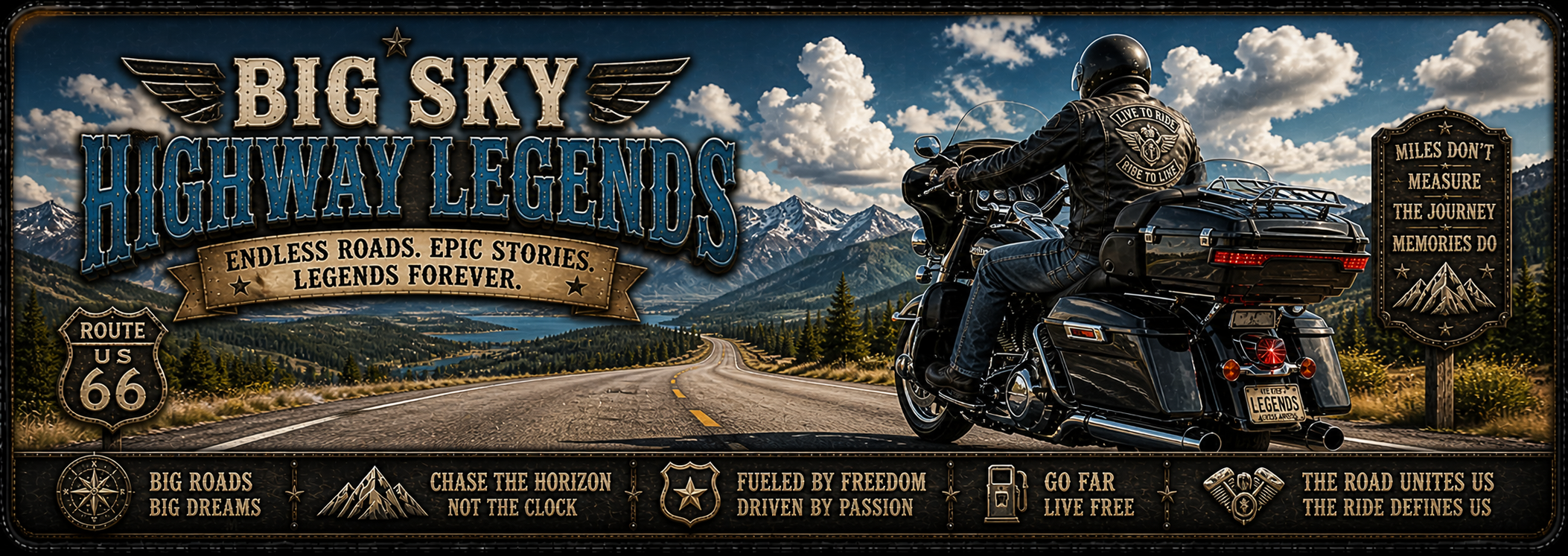 Big Sky Highway Legends Desk Mat