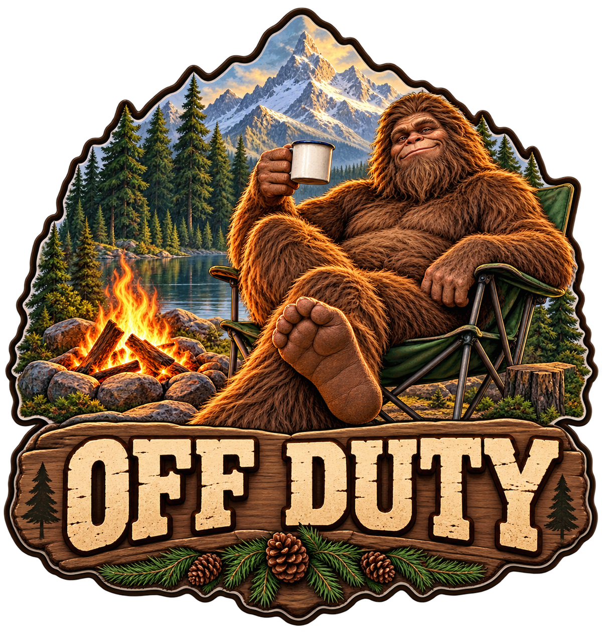 Bigfoot Off Duty standalone artwork