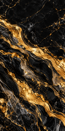 Black Gold Marble hole-free print artwork