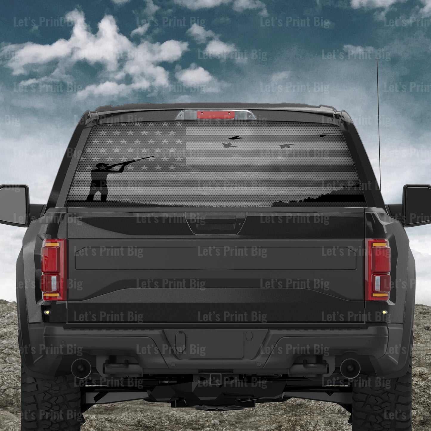 American Hunter Rear Window Decal Many choices