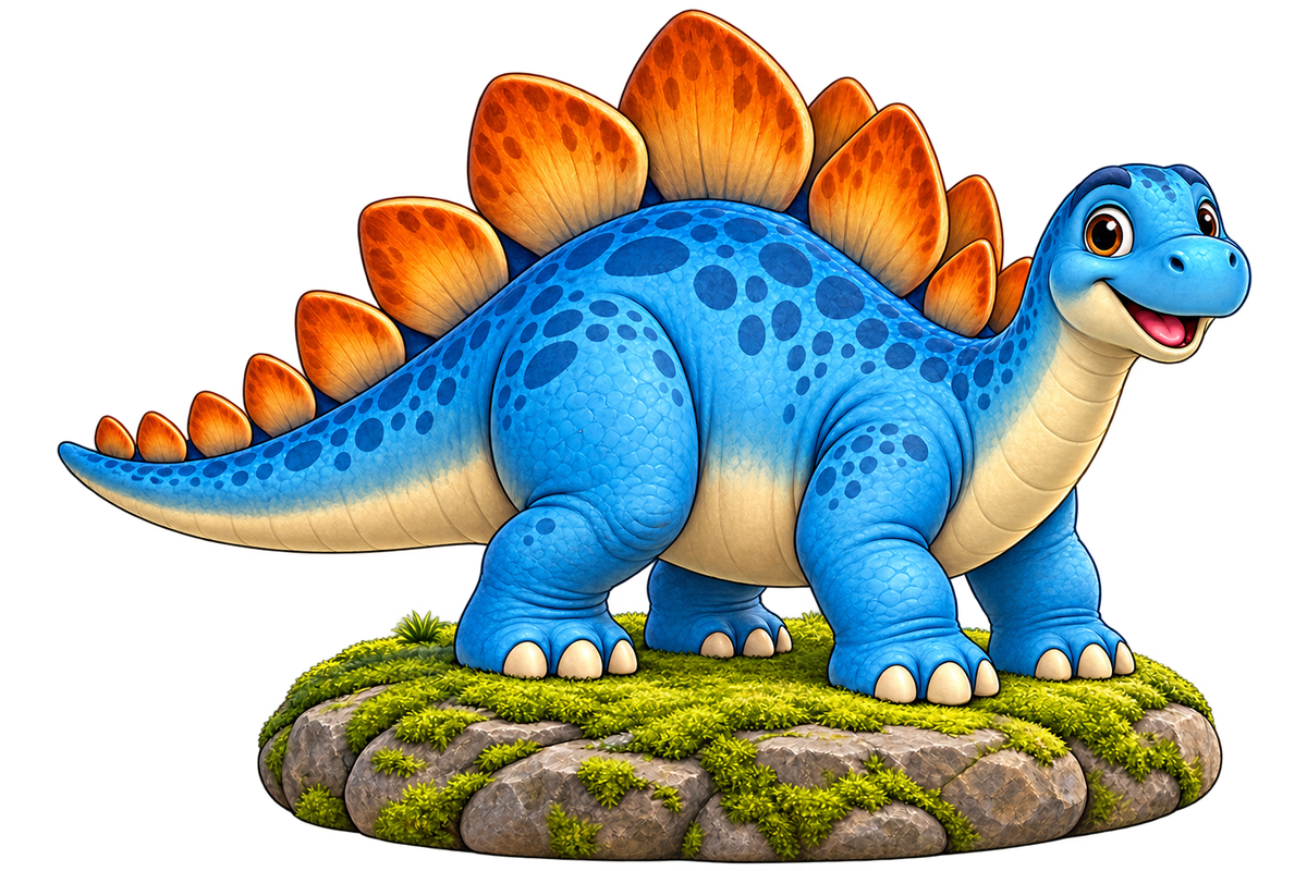 Blue Ridge Stegosaurus standalone decal only
