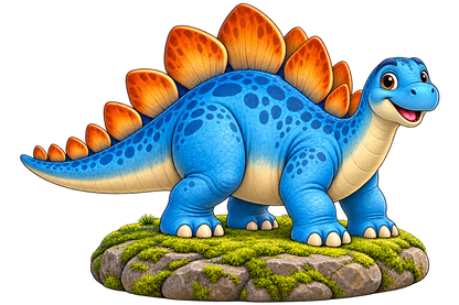 Blue Ridge Stegosaurus standalone decal only