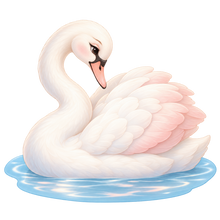 Blush Swan standalone decal only
