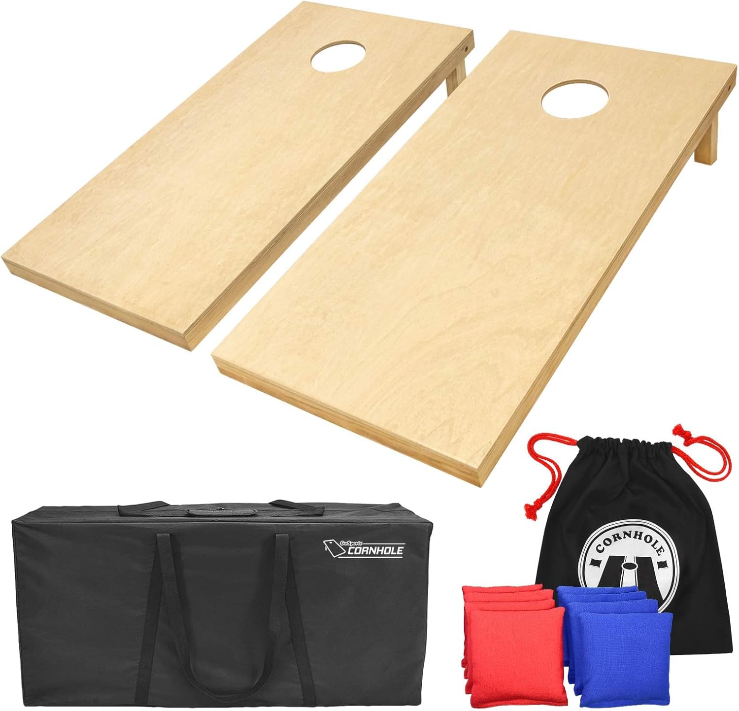 Solid Wood Premium Corn Hole Set Regulation Sized 4 foot x 2 foot