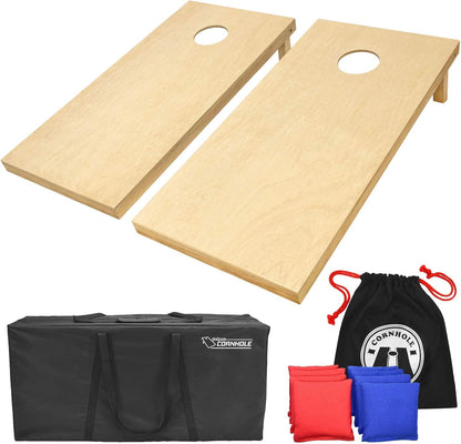 Solid Wood Premium Corn Hole Set Regulation Sized 4 foot x 2 foot