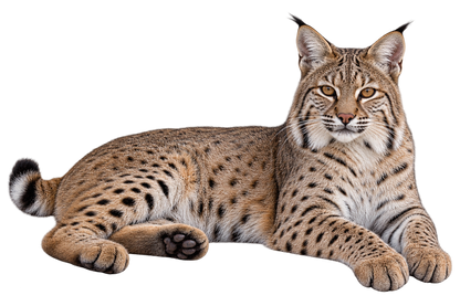 Woodland Bobcat Realistic Large Wall Decal transparent artwork