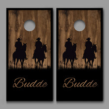 Horseback Riders Cowboys Customized With Your Name Corn Hole Wrap