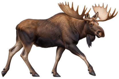 Bull Moose Realistic Large Wall Decal transparent artwork