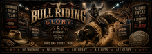 Bull Riding Glory Desk Mat
