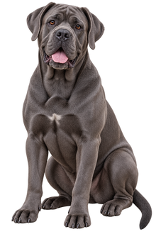 Cane Corso realistic full body contour cut dog decal artwork