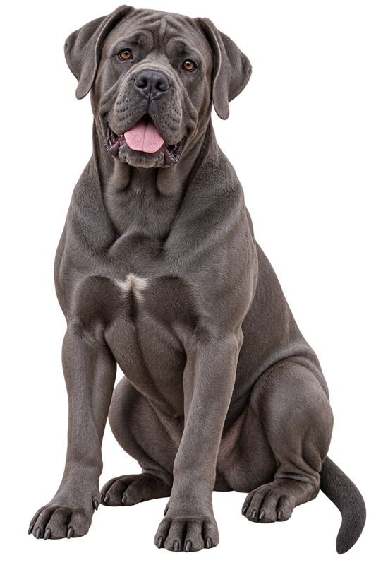 Cane Corso realistic full body contour cut dog decal artwork