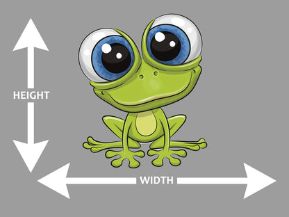 Cartoon Frog Wall Art Decal