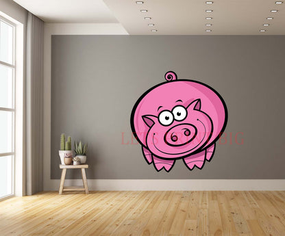 Cartoon Pig Wall Art Decal
