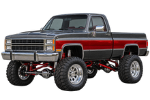 Charcoal & Red Classic Lifted Truck Contour Cut Decal – Indoor or Outdoor transparent artwork