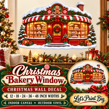 Christmas Bakery Window summary – 12 to 48 inch widths