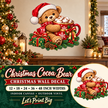 Christmas Cocoa Bear summary – 12 to 48 inch widths