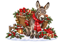 Christmas Country Donkey standalone artwork