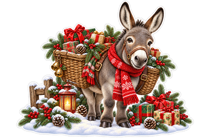 Christmas Country Donkey standalone artwork