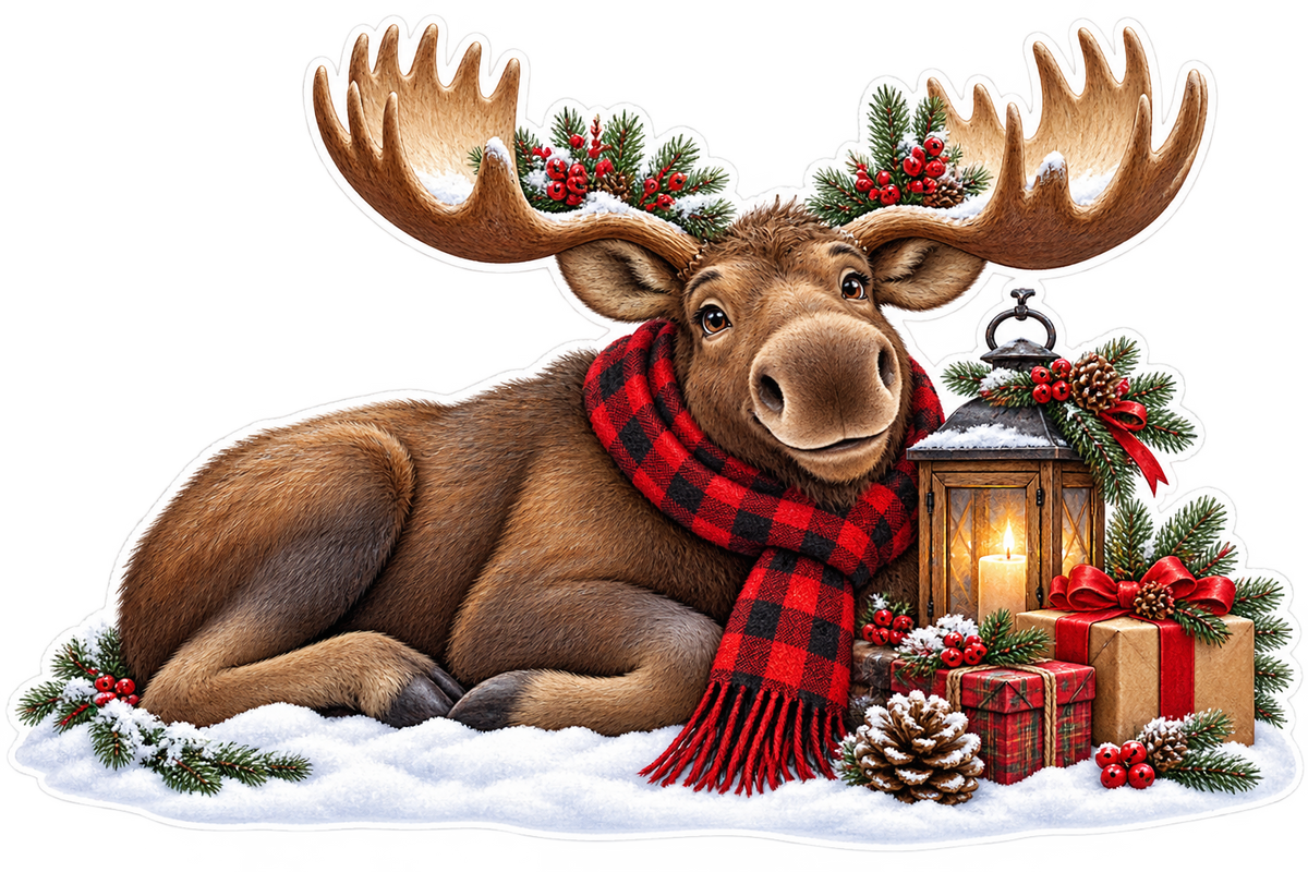 Christmas Moose Lodge standalone artwork