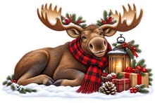 Christmas Moose Lodge standalone artwork