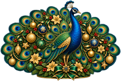 Christmas Peacock Elegance standalone artwork