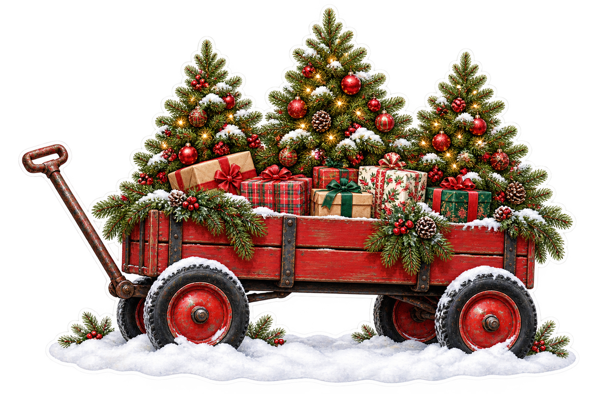 Christmas Tree Farm Wagon standalone artwork