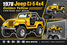 1978 Jeep CJ-5 Golden Yellow decal showcase