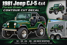 1981 Jeep CJ-5 Forest Green decal showcase