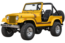 1978 Jeep CJ-5 Golden Yellow 4x4 transparent contour cut decal artwork