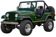 1981 Jeep CJ-5 Forest Green 4x4 transparent contour cut decal artwork