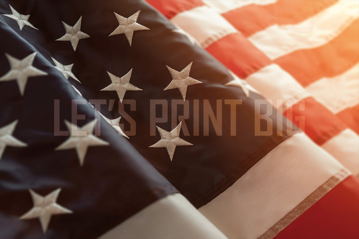Amazing Close up American Flag Wallpaper Wall mural proof