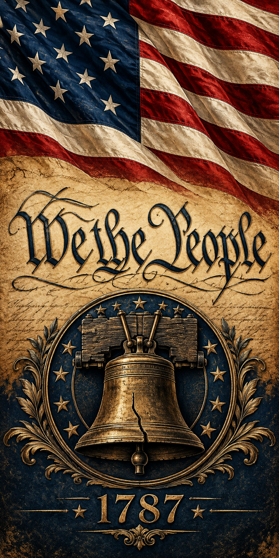 Constitution Liberty Seal Cornhole Board Wraps hole-free artwork
