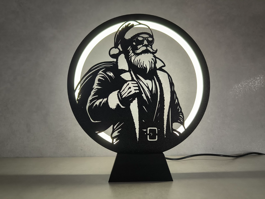 Circle of Light Cool Santa in Sunglasses Display
