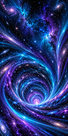 Cosmic Wormhole cornhole wrap hole-free artwork