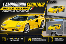 Giallo Yellow Lamborghini Countach decal product showcase