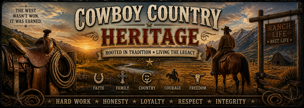Cowboy Country Heritage Desk Mat – Let's Print Big