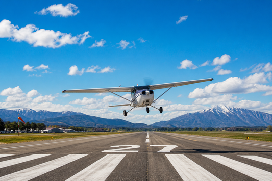 Blue Sky Crosswind Landing Wall Mural