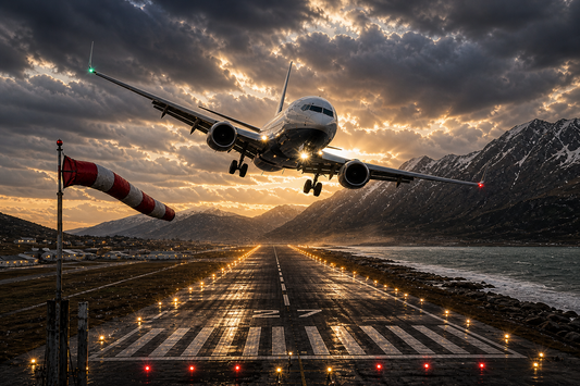 Crosswind Landing Action Wall Mural