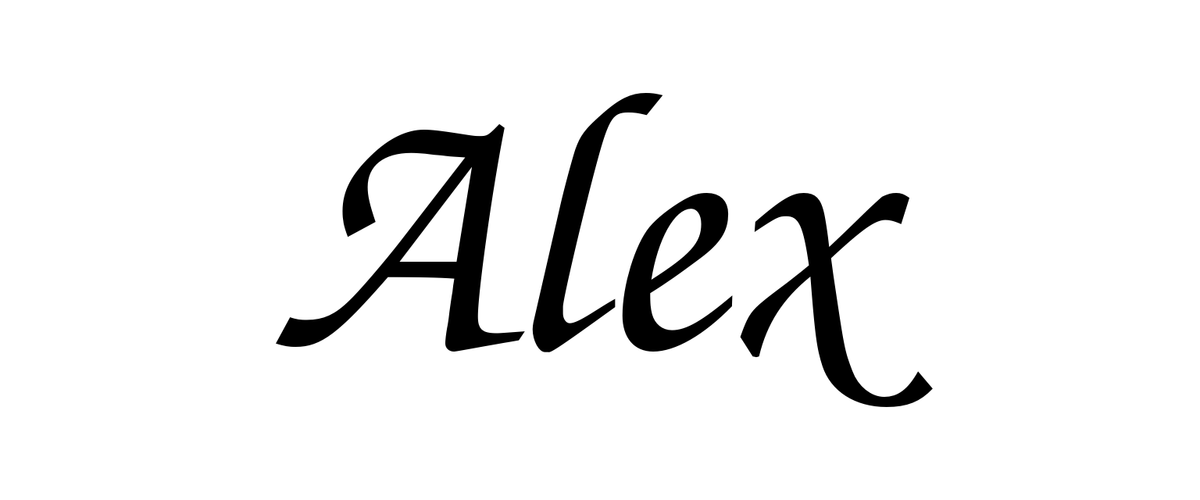 Alex example script name artwork