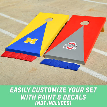 Solid Wood Premium Corn Hole Set Regulation Sized 4 foot x 2 foot