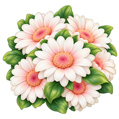 Daisy Dream Bouquet standalone decal only