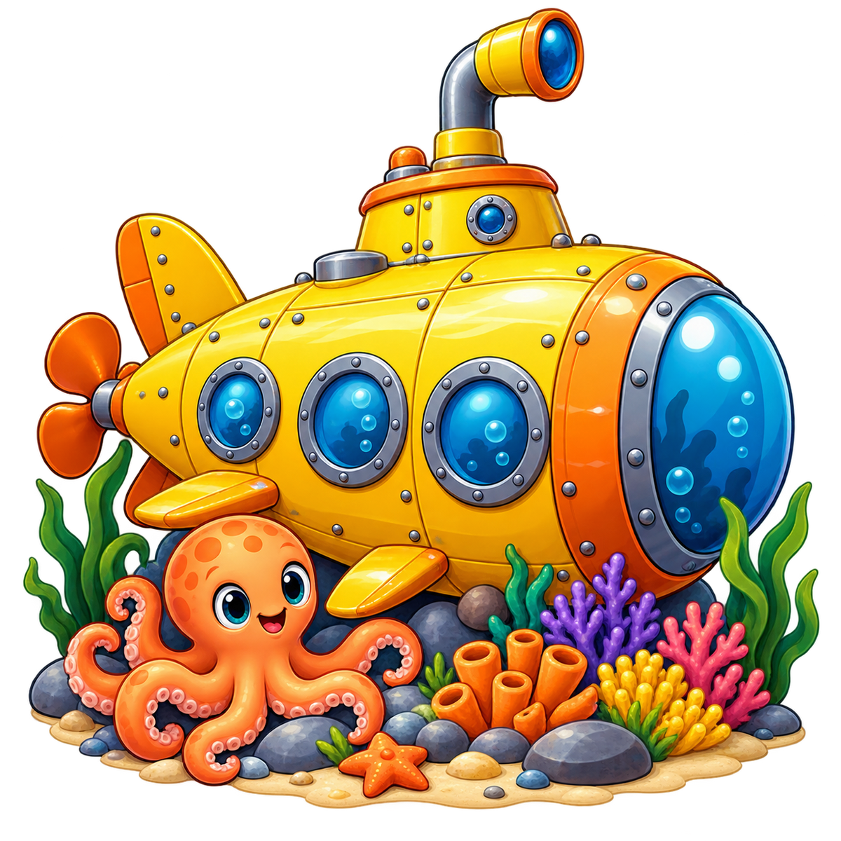 Deep Sea Submarine standalone decal only