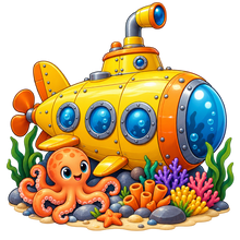 Deep Sea Submarine standalone decal only