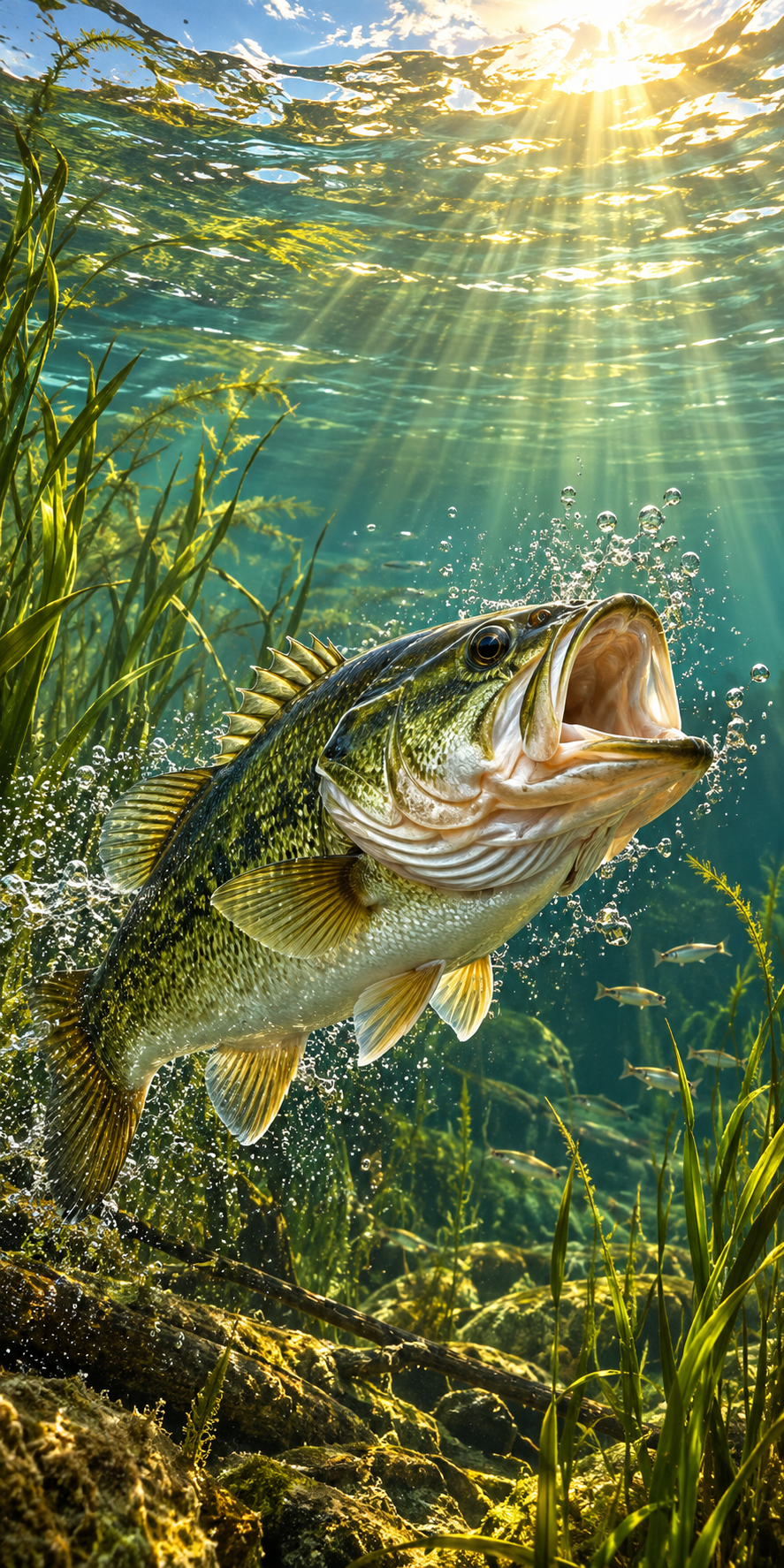 Deep Water Bass hole-free print artwork