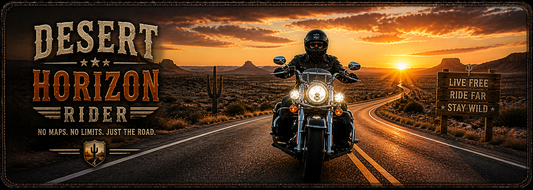 Desert Horizon Rider Desk Mat