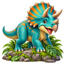 Dino Valley Triceratops standalone decal only
